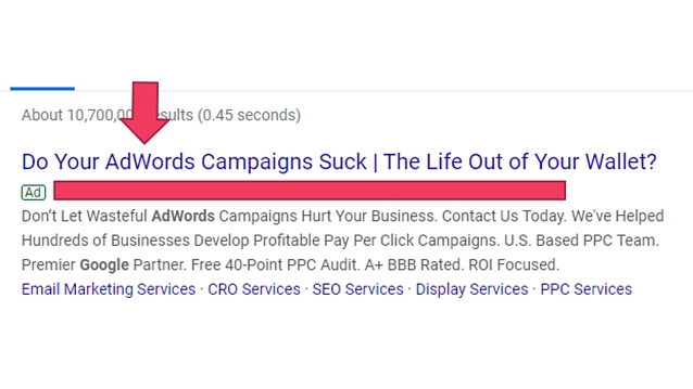 example #1 of a bad google ad