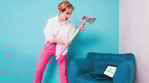 woman who is angry because google ads are not working